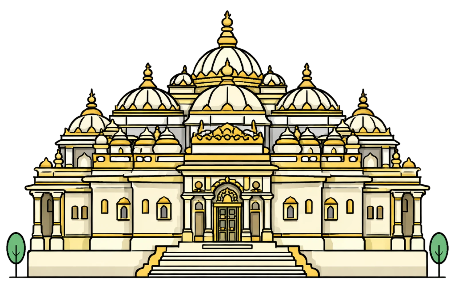 Noida monument illustration